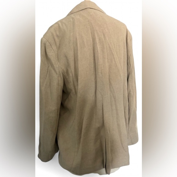 A New Day Women's Size Large Blazer Natural Beige Button Up Spring Jacket - Picture 2 of 3